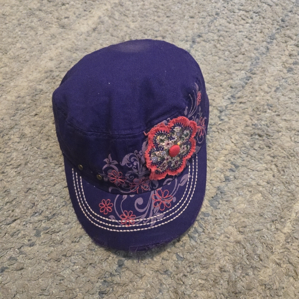 KBETHOS Embroidered Floral Cadet Cap